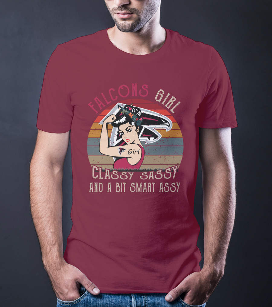 Falcons Girl Classy Sassy And A Bit Smart Assy T-Shirt