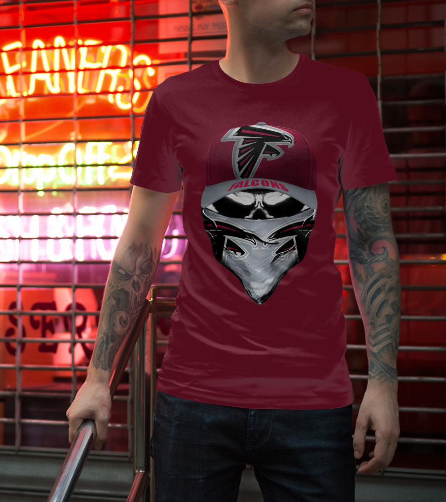 Atlanta Falcons Logo Cap Bandana Combo T-Shirt