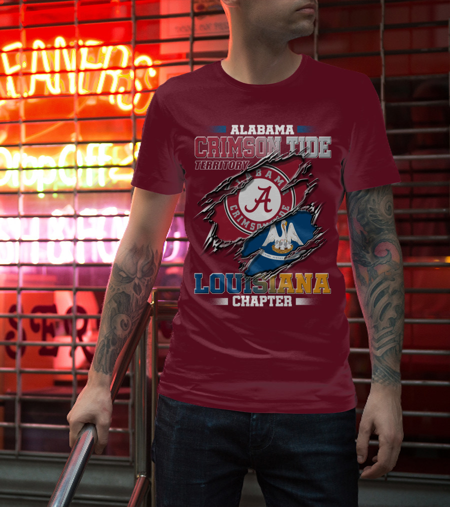 Alabama Crimson Tide Territory Louisiana Chapter T-Shirt