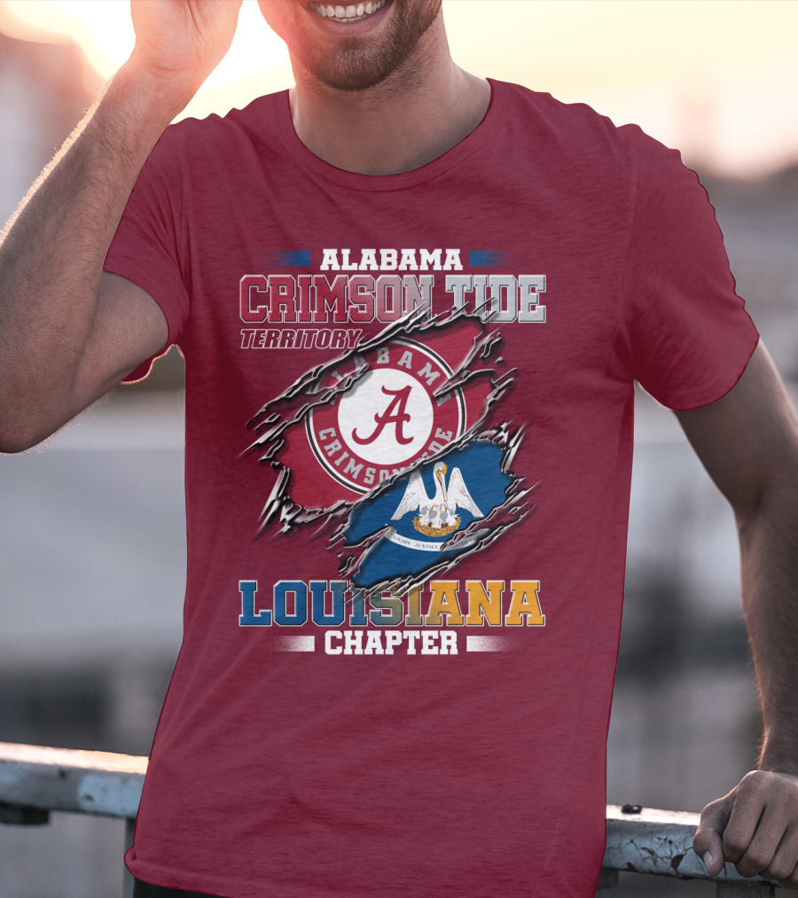 Alabama Crimson Tide Territory Louisiana Chapter T-Shirt