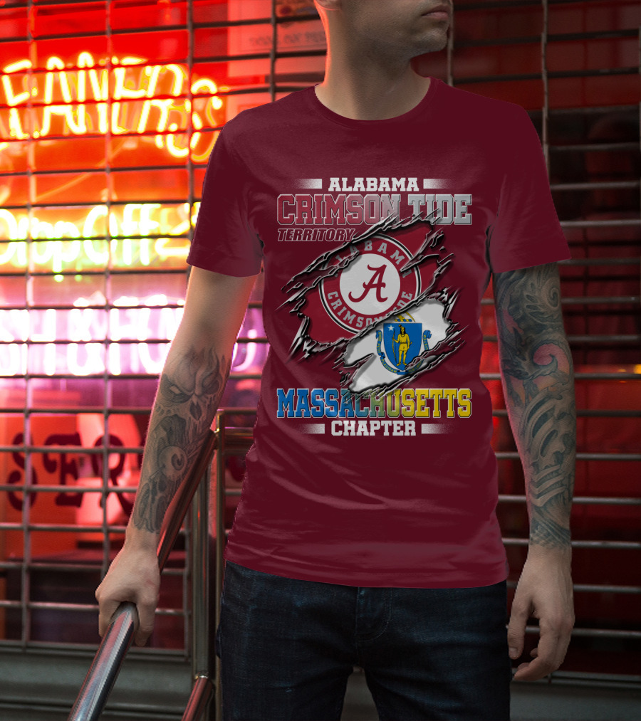 Alabama Crimson Tide Territory Massachusetts Chapter T-Shirt
