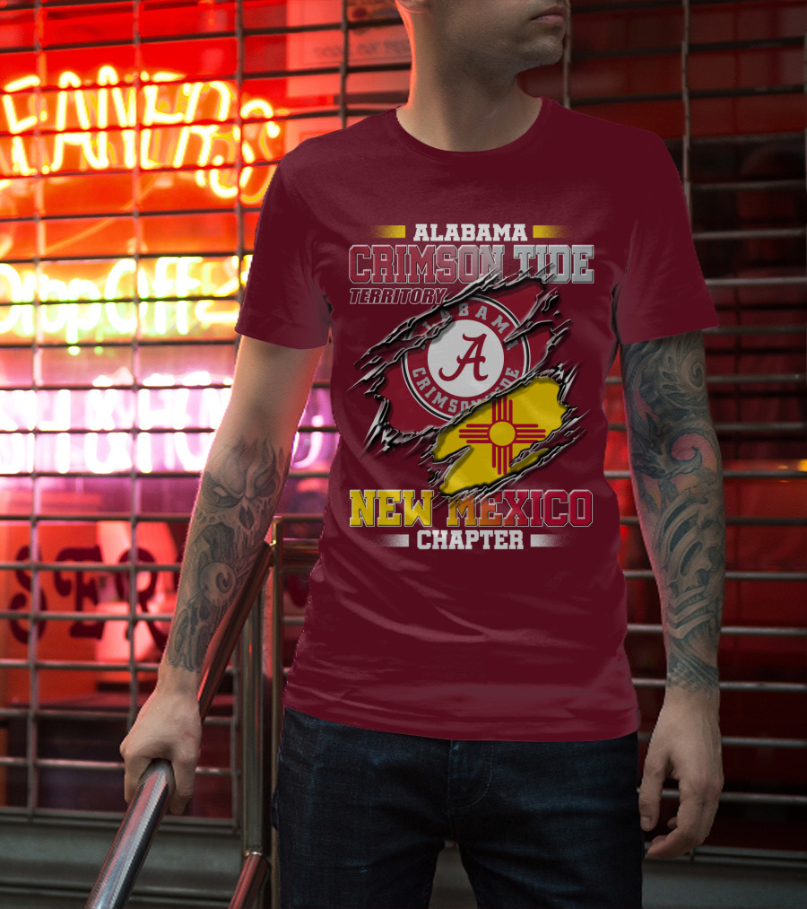 Alabama Crimson Tide Territory New Mexico Chapter T-Shirt