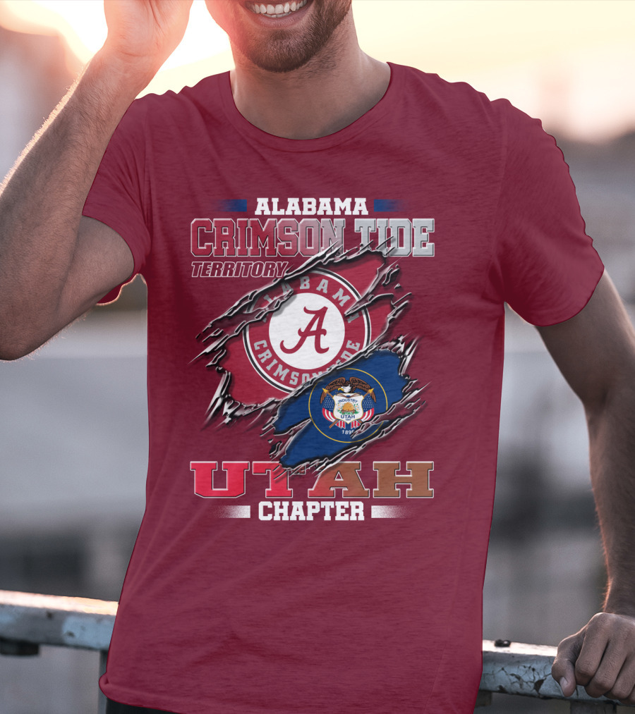 Alabama Crimson Tide Territory Utah Chapter 1896 Seal T-Shirt