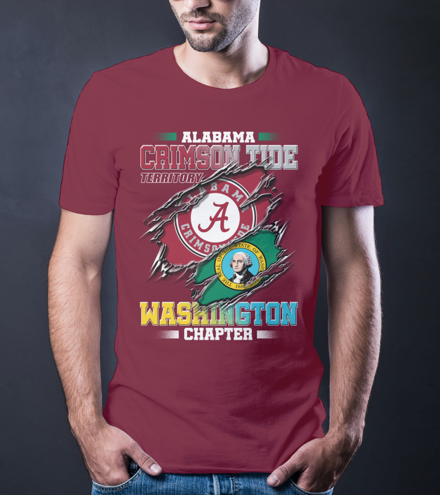 Alabama Crimson Tide Territory Washington Chapter T-Shirt
