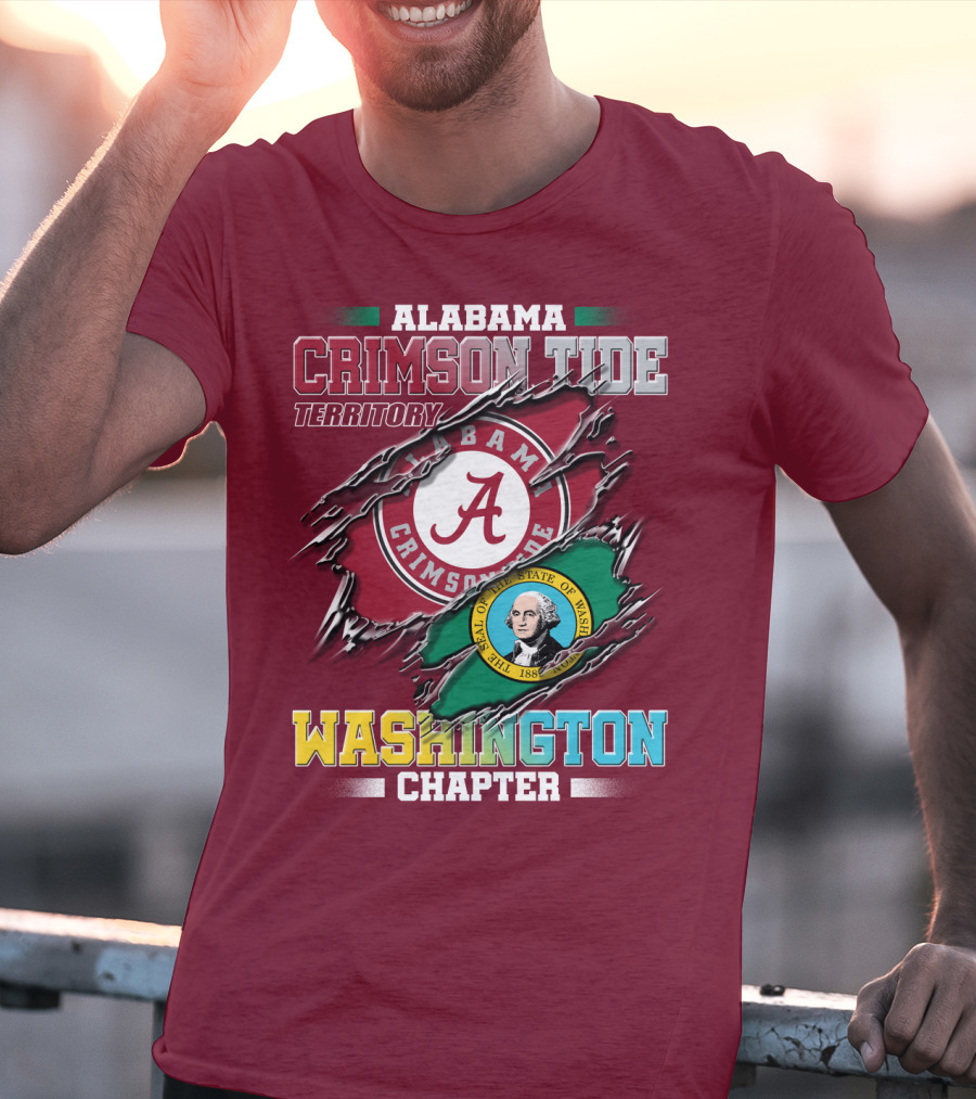 Alabama Crimson Tide Territory Washington Chapter T-Shirt