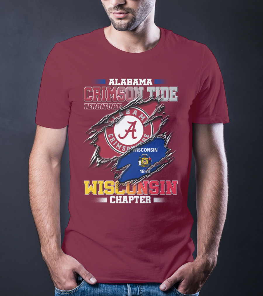 Alabama Crimson Tide Territory Wisconsin Chapter 1848 T-Shirt