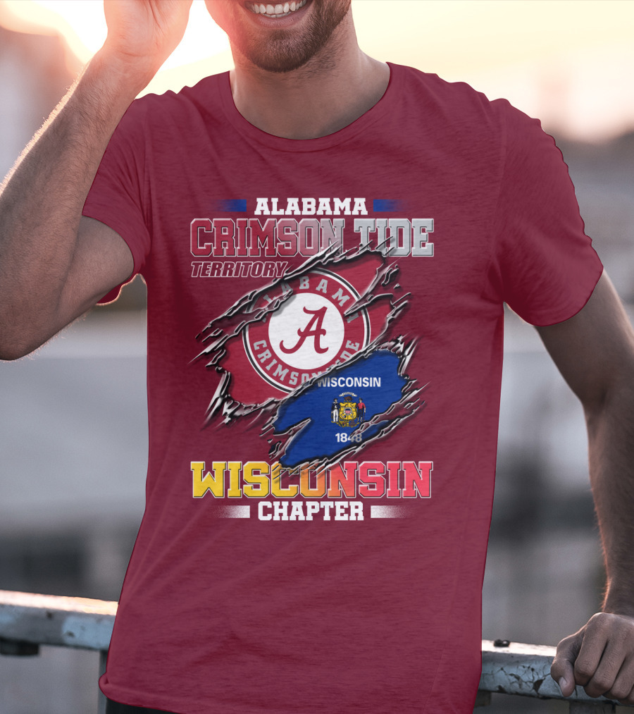 Alabama Crimson Tide Territory Wisconsin Chapter 1848 T-Shirt