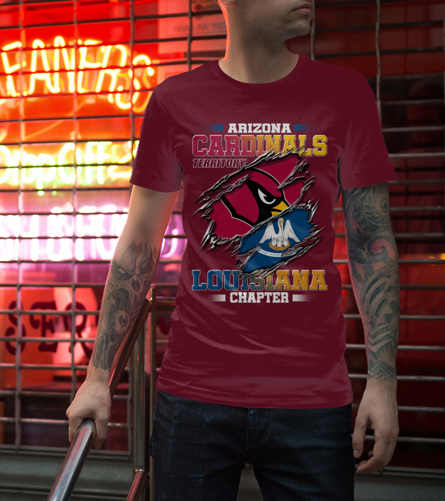 Arizona Cardinals Territory Louisiana Chapter T-Shirt