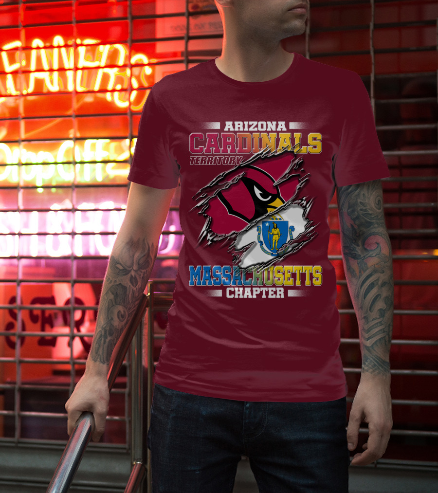 Arizona Cardinals Territory Massachusetts Chapter T-Shirt