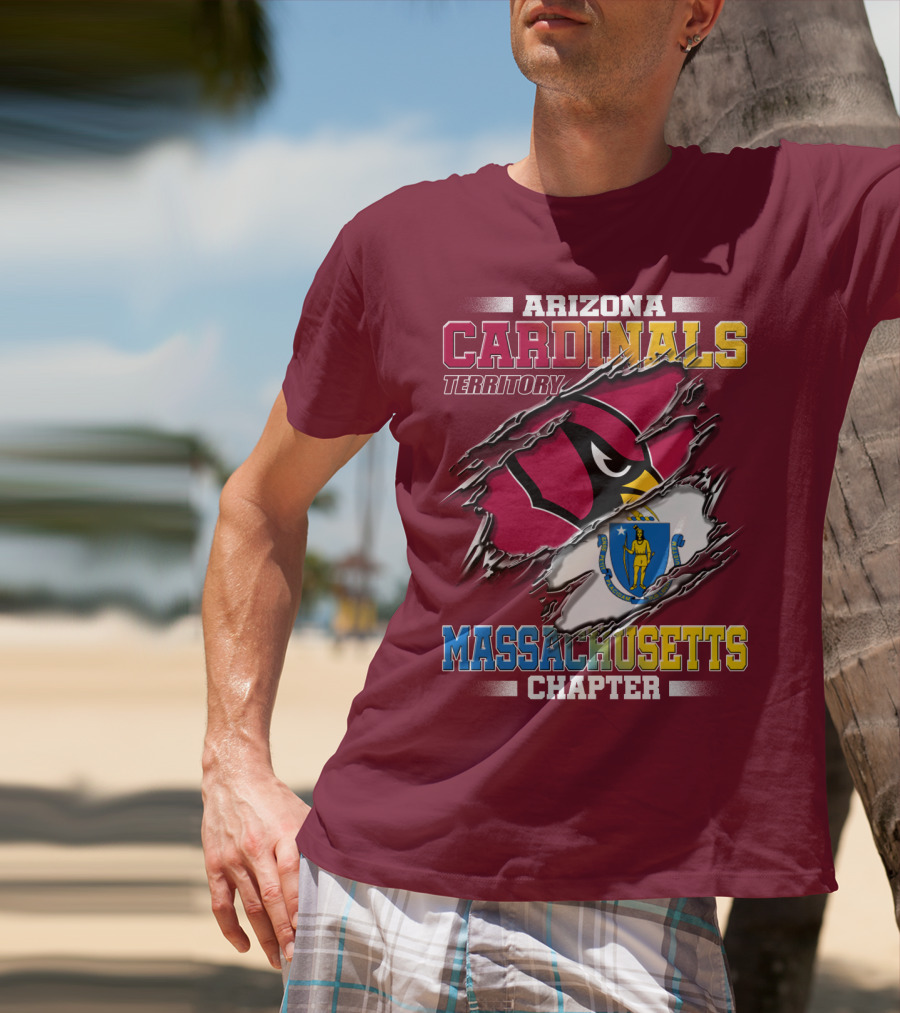 Arizona Cardinals Territory Massachusetts Chapter T-Shirt