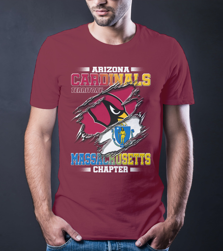 Arizona Cardinals Territory Massachusetts Chapter T-Shirt