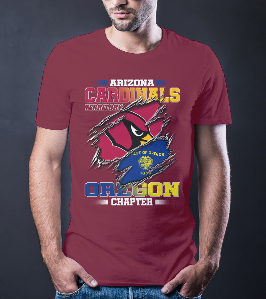 Arizona Cardinals Territory Oregon Chapter State Of Oregon 1859 T-Shirt