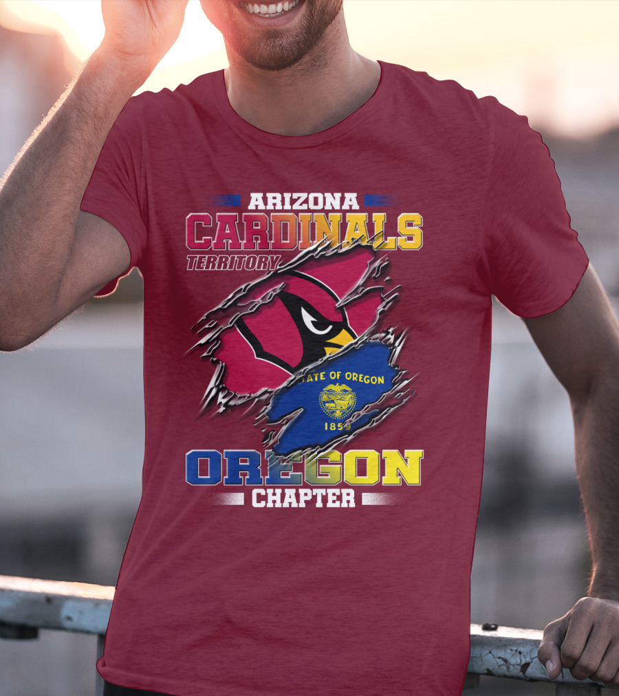Arizona Cardinals Territory Oregon Chapter State Of Oregon 1859 T-Shirt