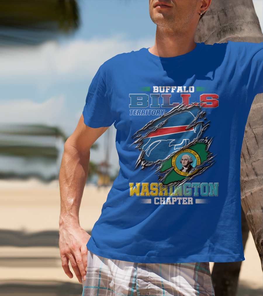 Buffalo Bills Territory Washington Chapter Seal Of The State Of Washington T-Shirt
