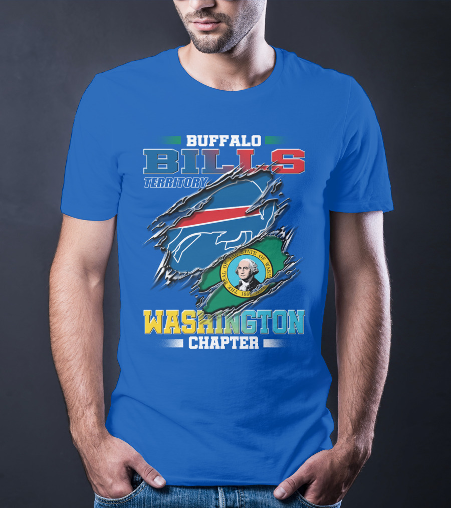 Buffalo Bills Territory Washington Chapter Seal Of The State Of Washington T-Shirt