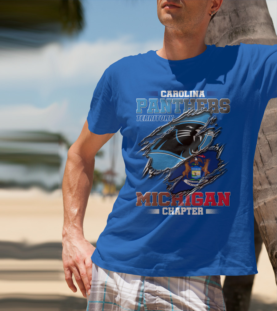Carolina Panthers Territory Michigan Chapter T-Shirt