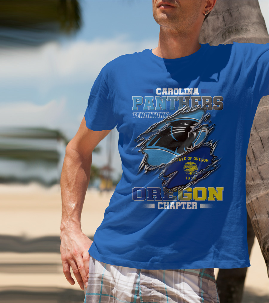 Carolina Panthers Territory Oregon Chapter State Of Oregon 1859 T-Shirt