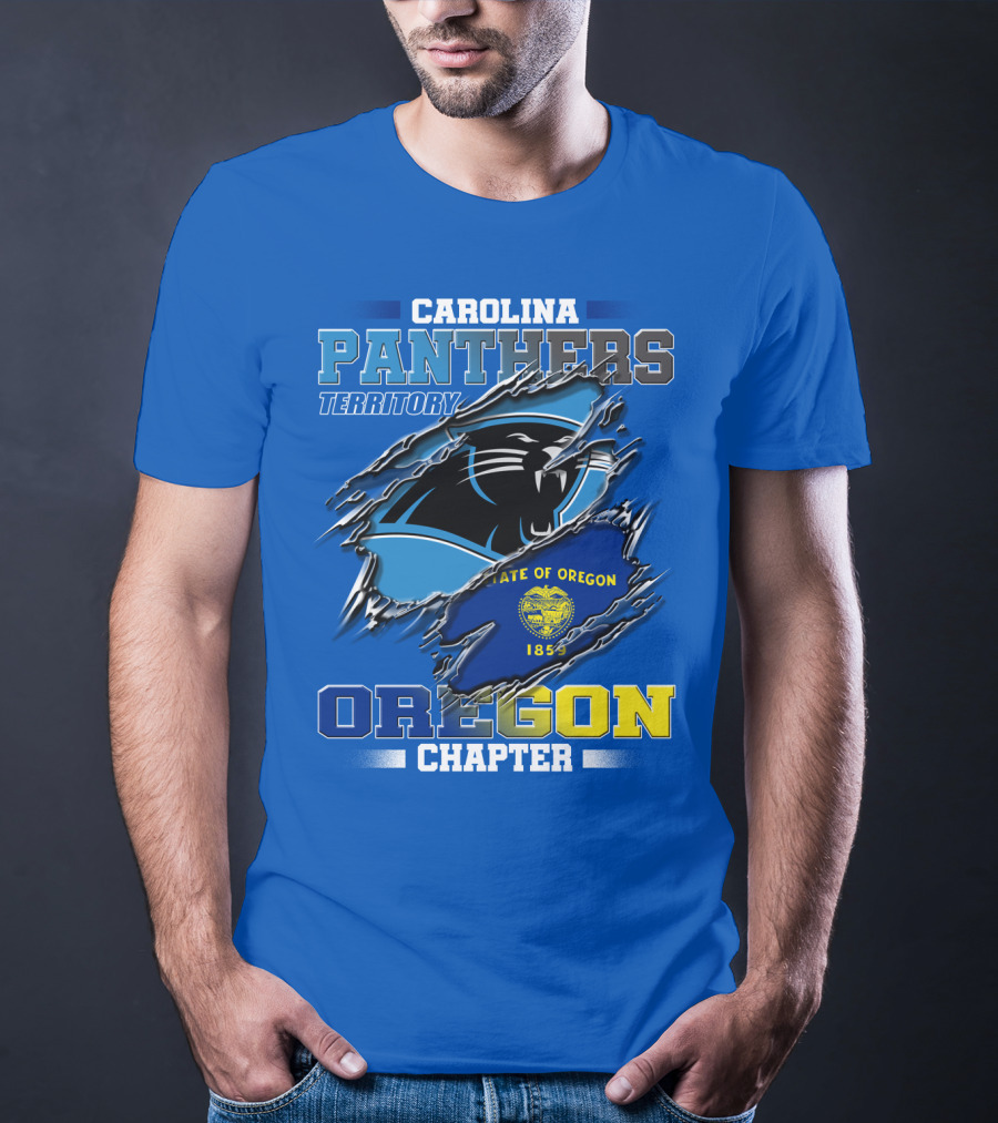 Carolina Panthers Territory Oregon Chapter State Of Oregon 1859 T-Shirt