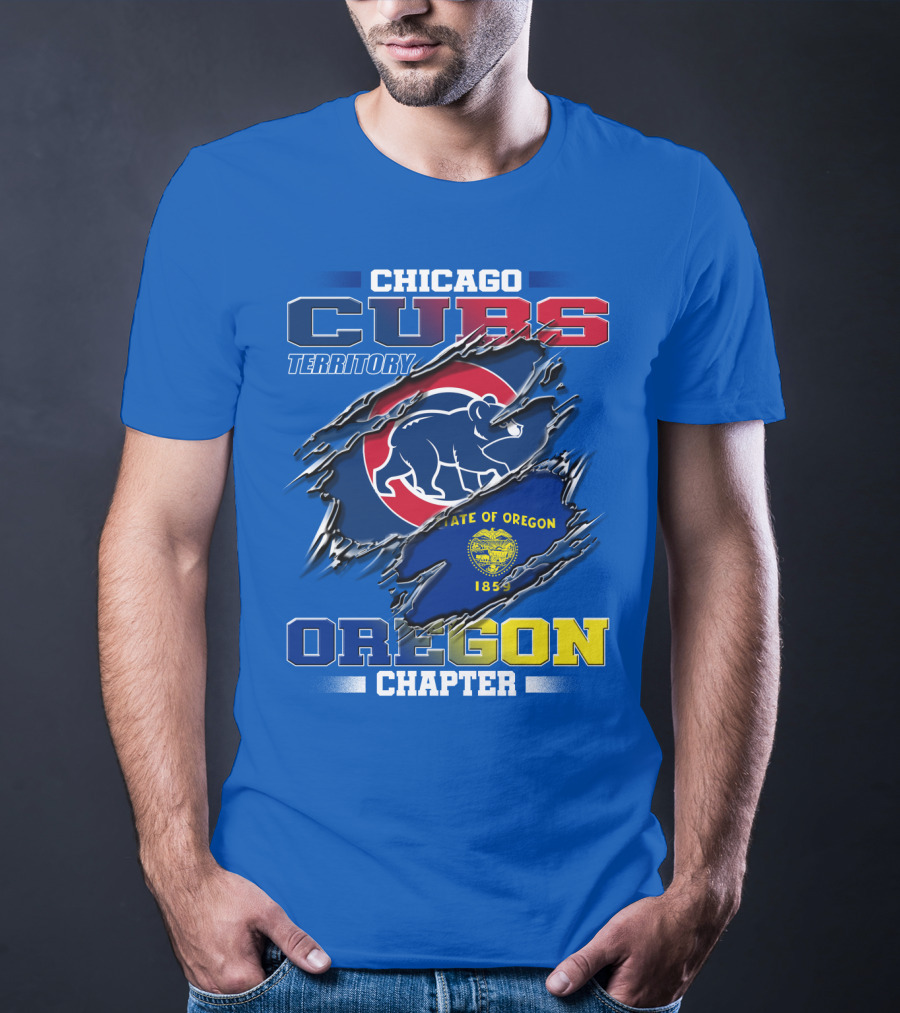 Chicago Cubs Territory Oregon Chapter State Of Oregon 1859 T-Shirt