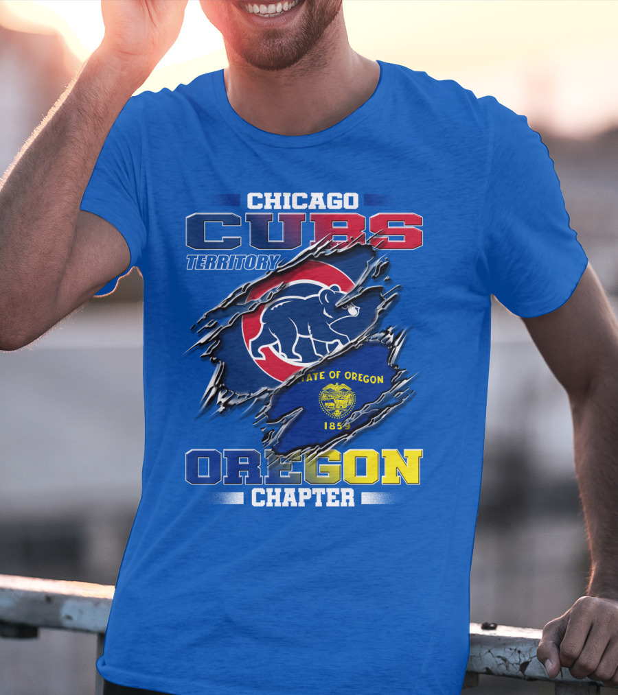 Chicago Cubs Territory Oregon Chapter State Of Oregon 1859 T-Shirt