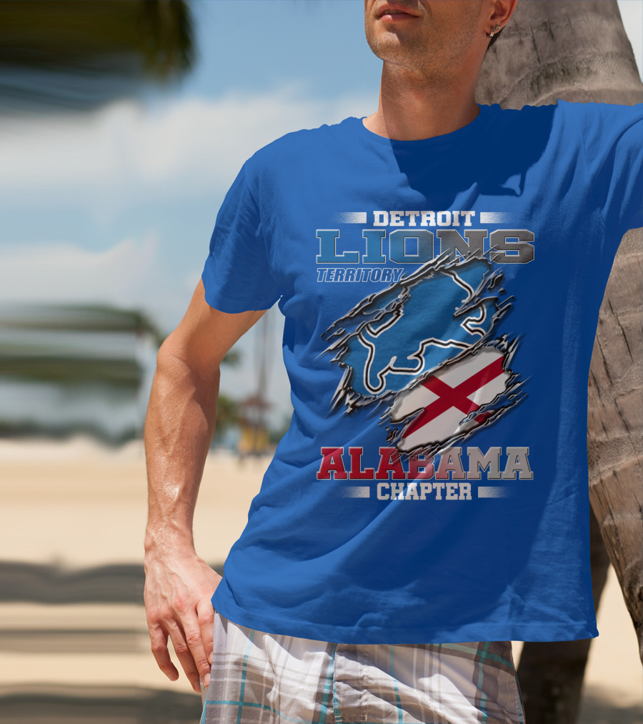 Detroit Lions Territory Alabama Chapter T-Shirt