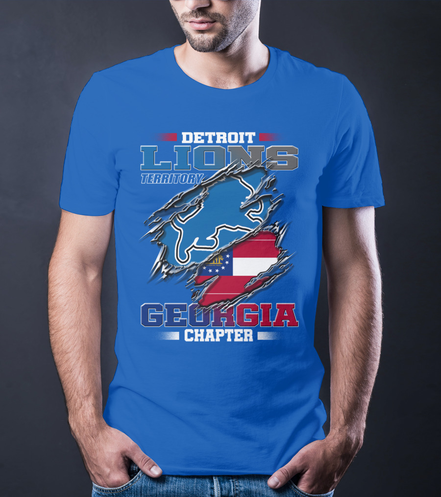 Detroit Lions Territory Georgia Chapter T-Shirt