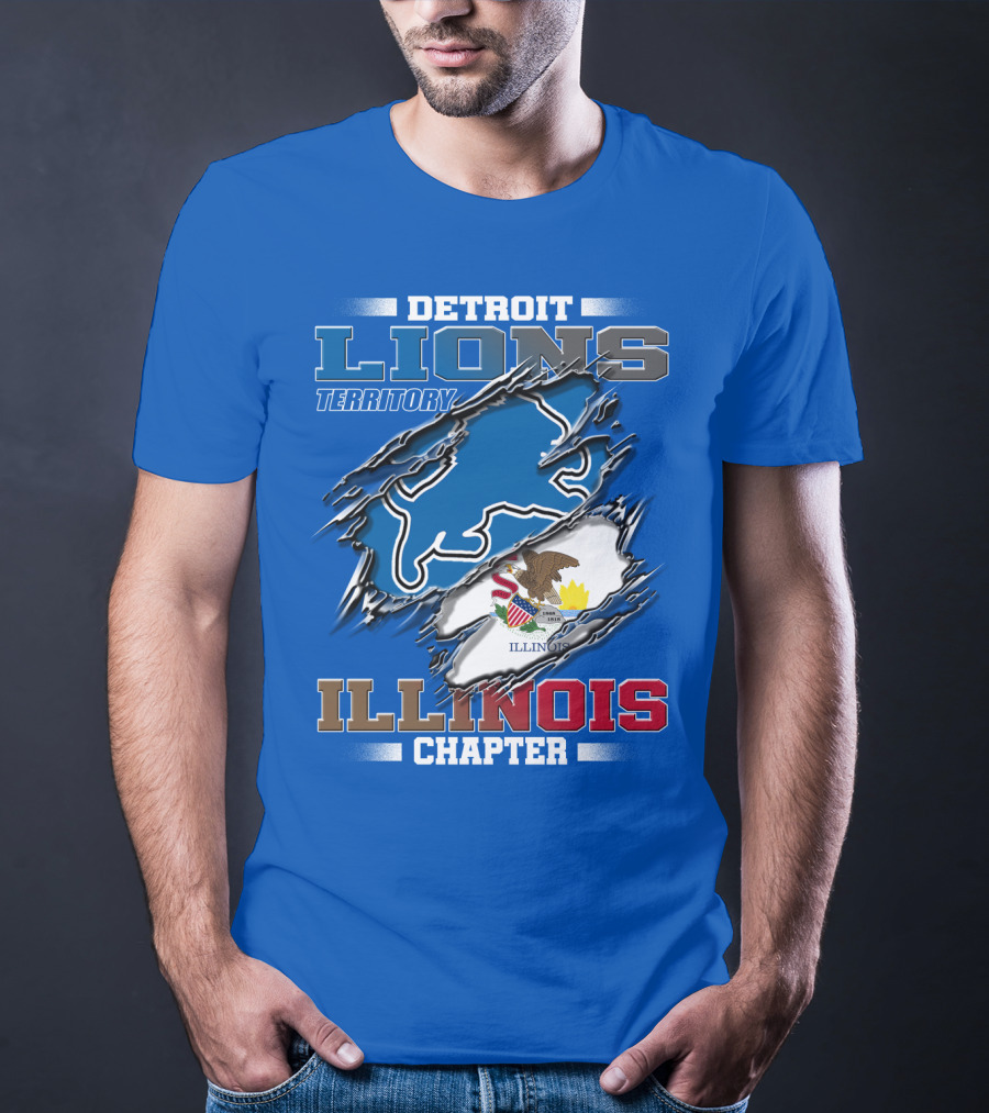 Detroit Lions Territory Illinois Chapter T-Shirt