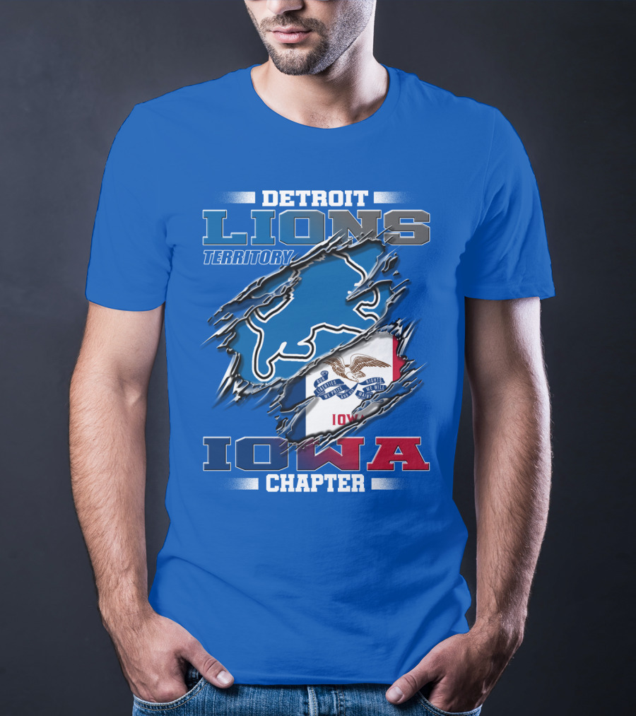 Detroit Lions Territory Iowa Chapter T-Shirt