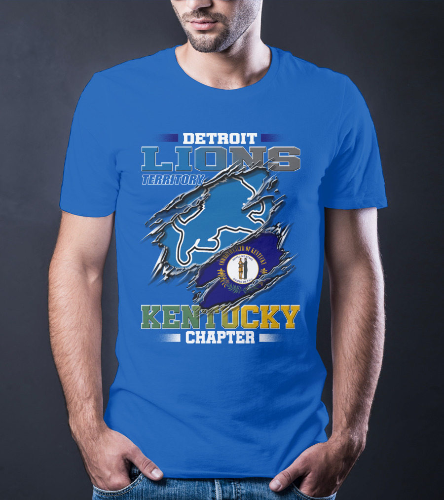 Detroit Lions Territory Kentucky Chapter Commonwealth Of Kentucky T-Shirt