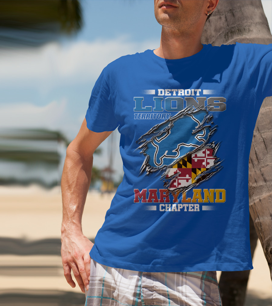 Detroit Lions Territory Maryland Chapter T-Shirt