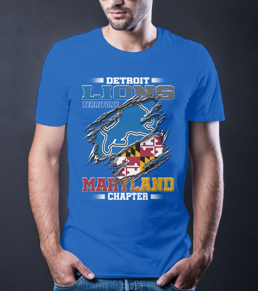 Detroit Lions Territory Maryland Chapter T-Shirt