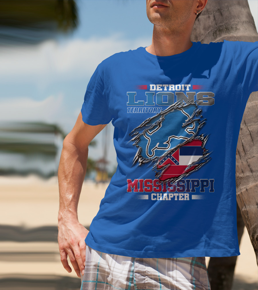 Detroit Lions Territory Mississippi Chapter T-Shirt
