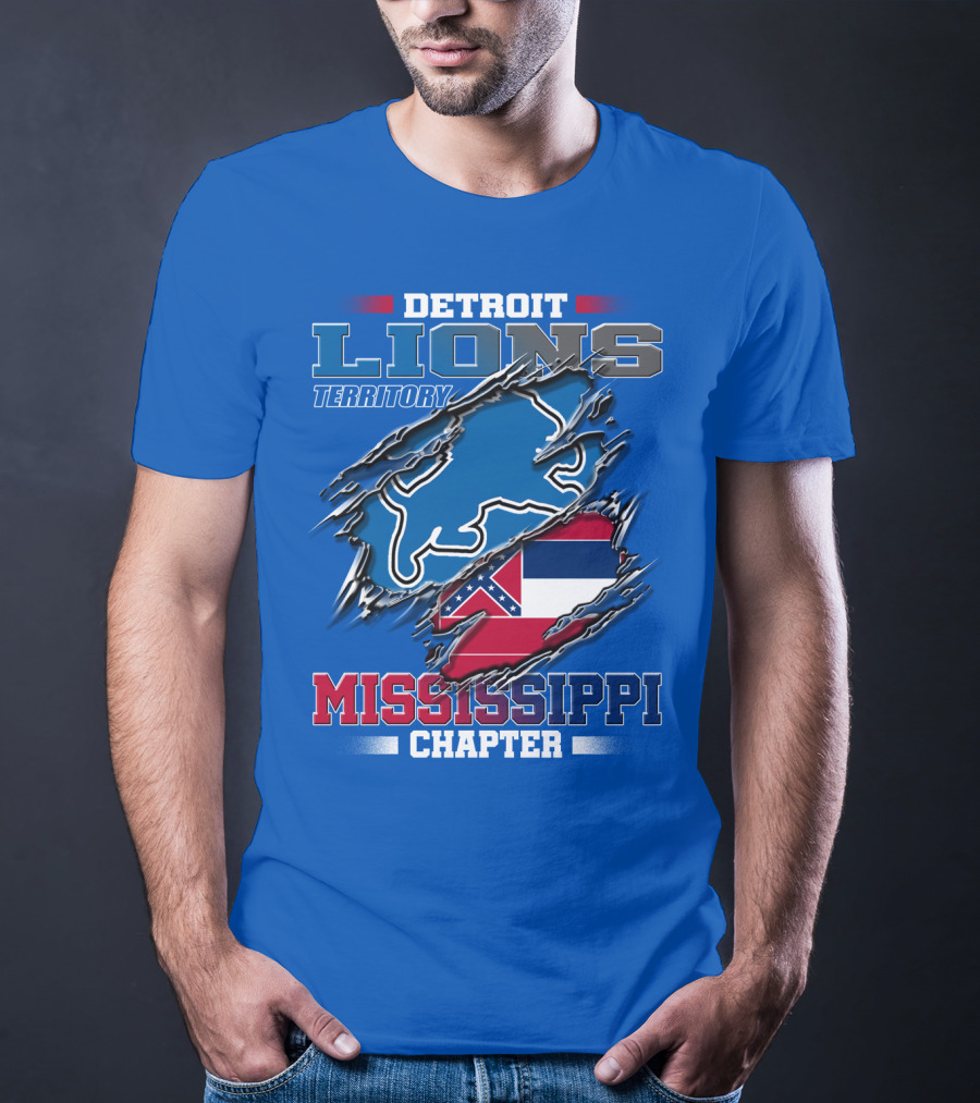 Detroit Lions Territory Mississippi Chapter T-Shirt
