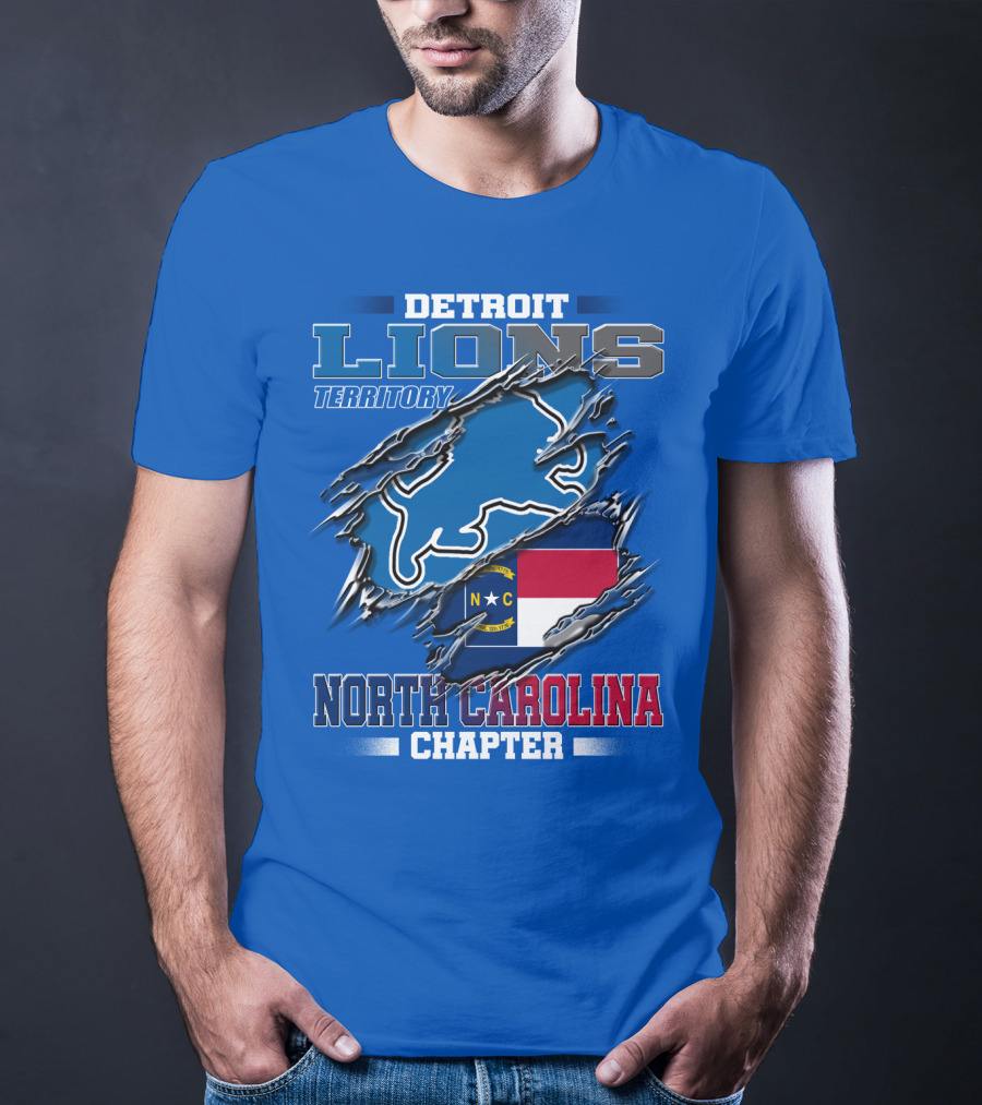 Detroit Lions Territory North Carolina Chapter T-Shirt