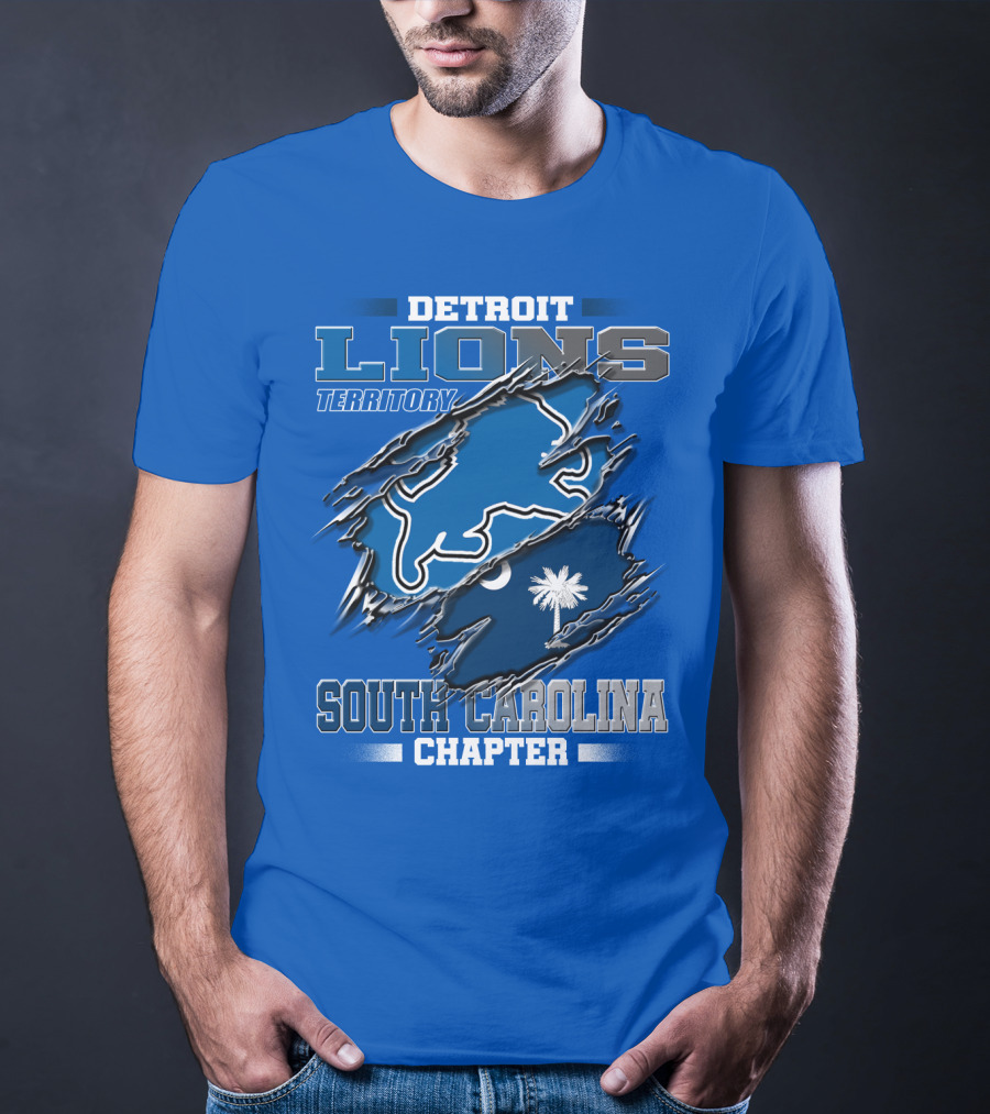 Detroit Lions Territory South Carolina Chapter T-Shirt