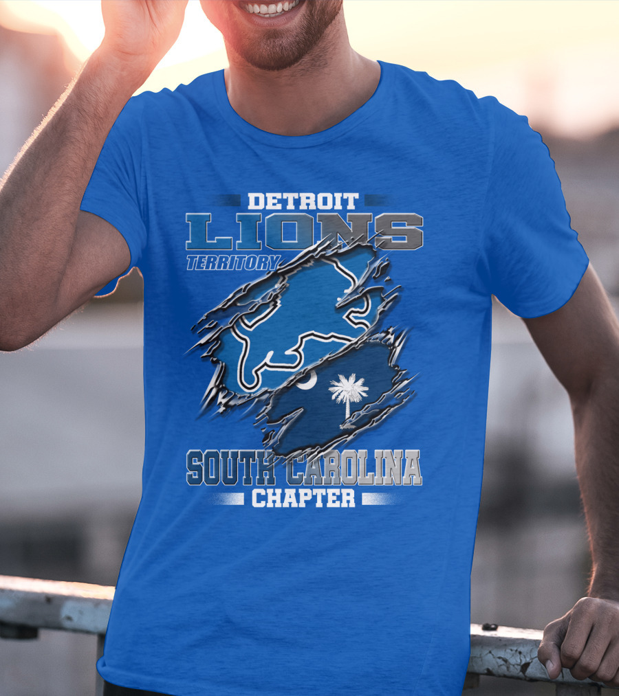 Detroit Lions Territory South Carolina Chapter T-Shirt