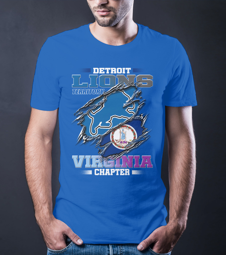 Detroit Lions Territory Virginia Chapter T-Shirt
