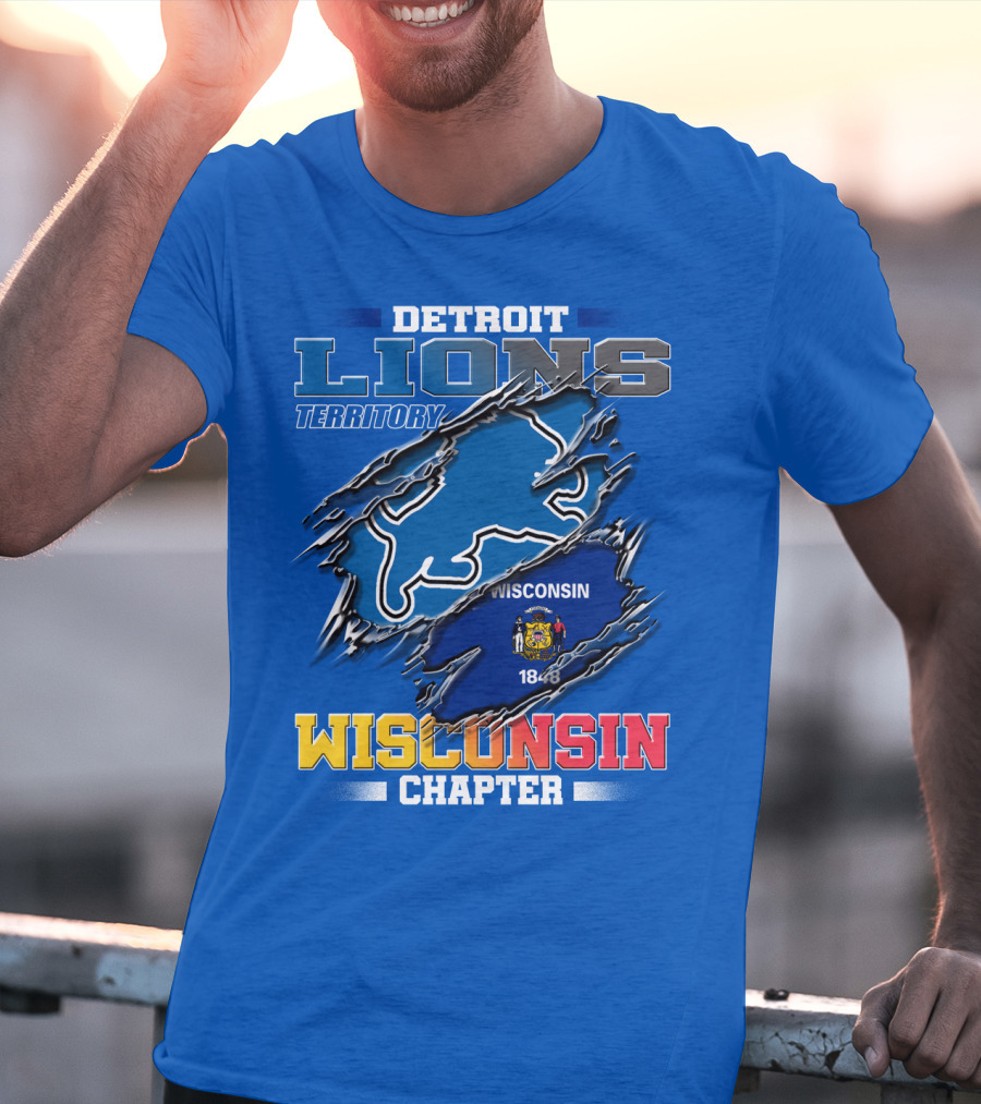 DETROIT LIONS TERRITORY WISCONSIN CHAPTER 1848 T-Shirt
