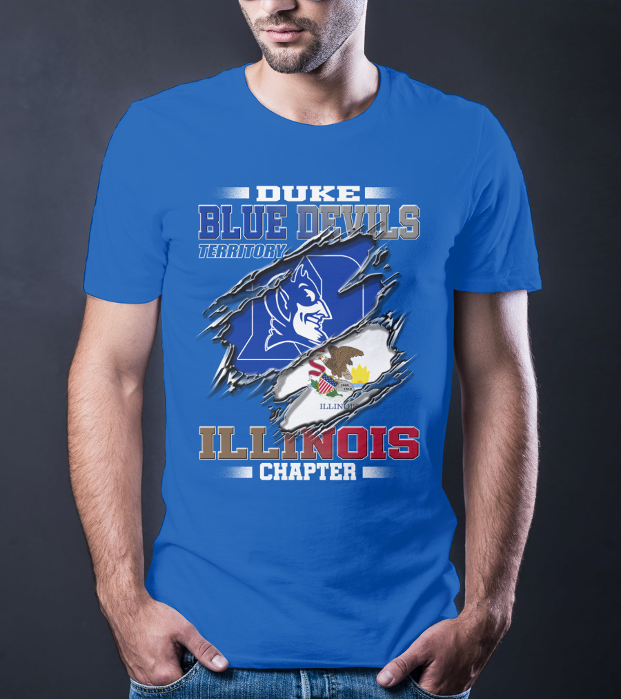 Duke Blue Devils Territory Illinois Chapter T-Shirt