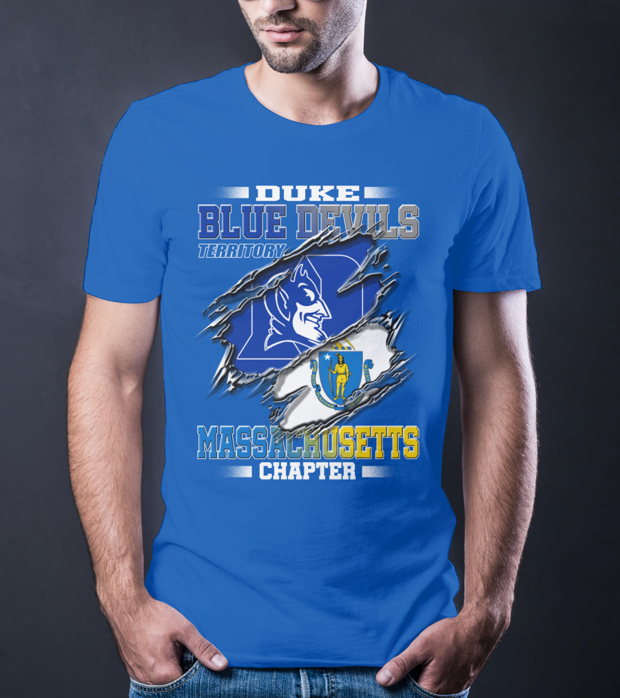 Duke Blue Devils Territory Massachusetts Chapter T-Shirt