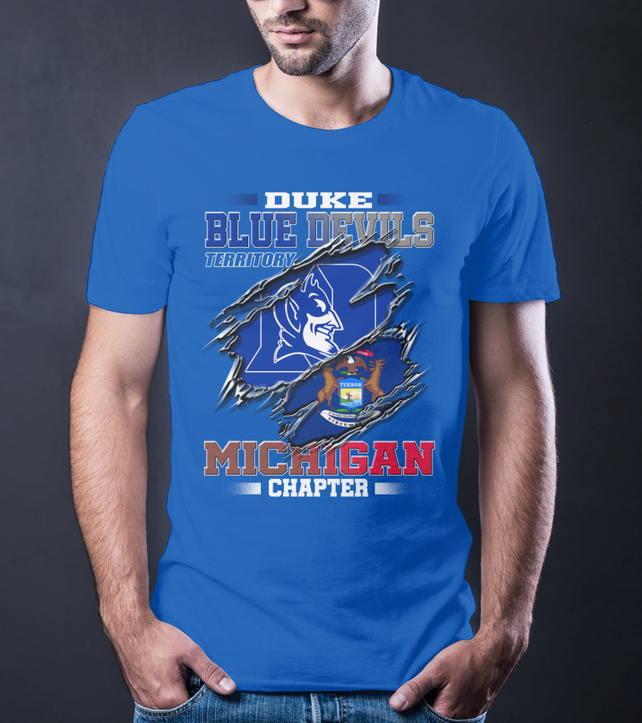 Duke Blue Devils Territory Michigan Chapter T-Shirt