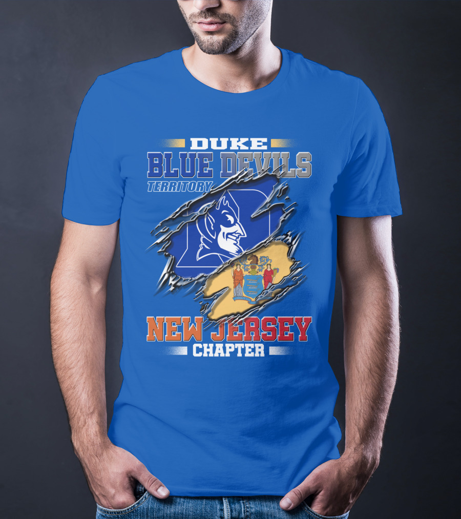 Duke Blue Devils Territory New Jersey Chapter T-Shirt