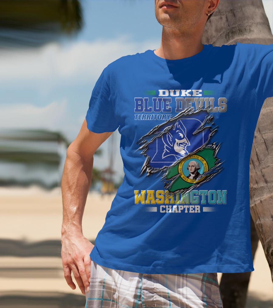 Duke Blue Devils Territory Washington Chapter T-Shirt
