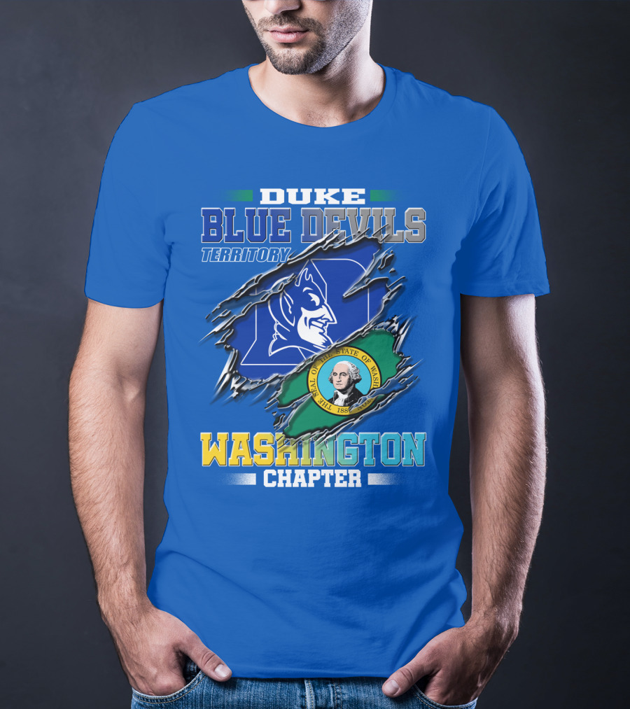 Duke Blue Devils Territory Washington Chapter T-Shirt