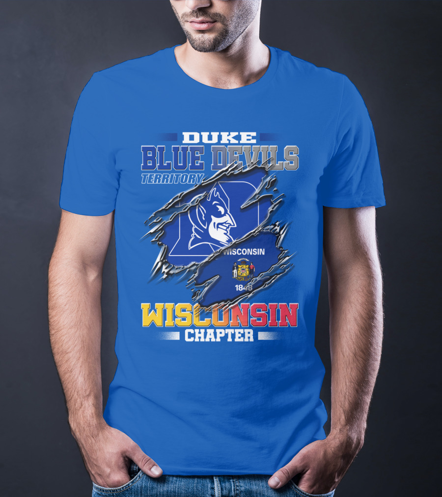 Duke Blue Devils Territory Wisconsin Chapter T-Shirt