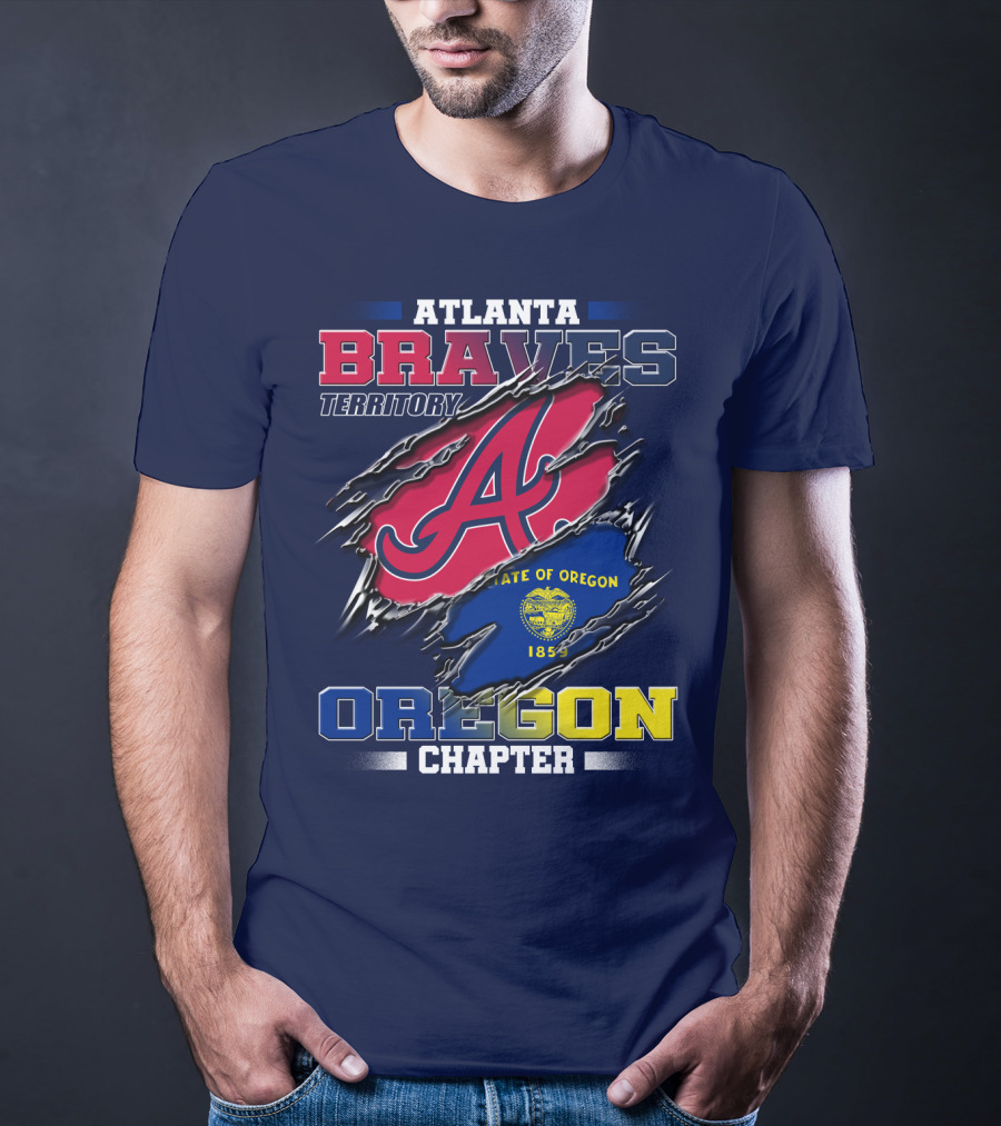 Atlanta Braves Territory Oregon Chapter State Of Oregon 1859 T-Shirt
