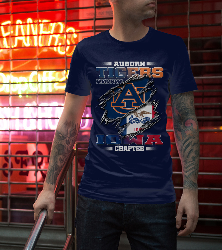 Auburn Tigers Territory Iowa Chapter T-Shirt