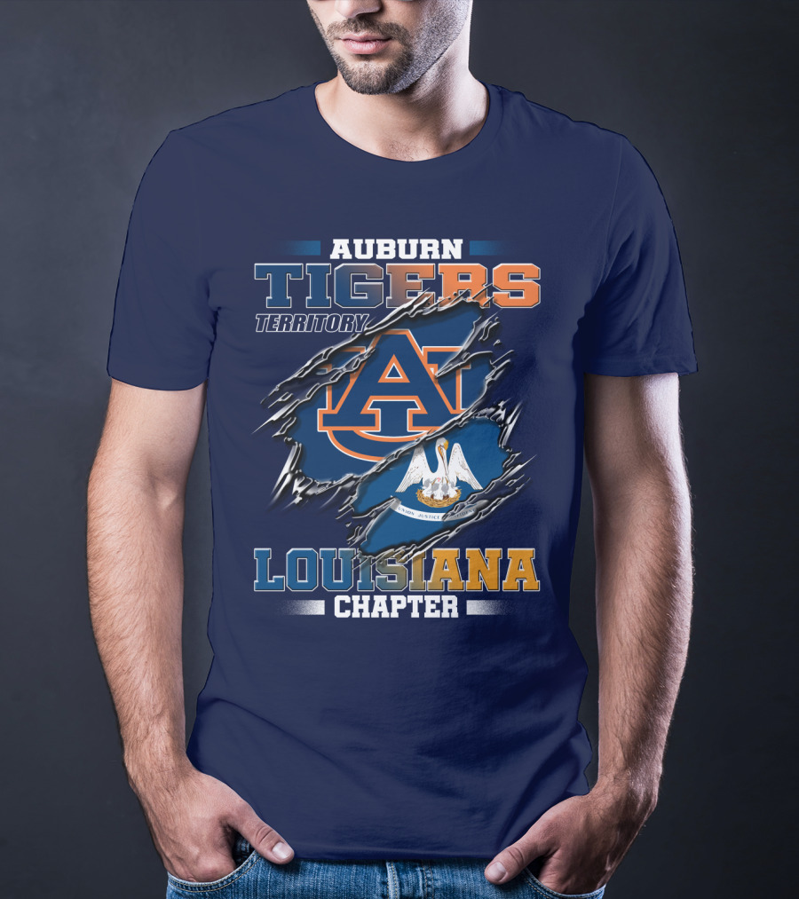 Auburn Tigers Territory Louisiana Chapter T-Shirt