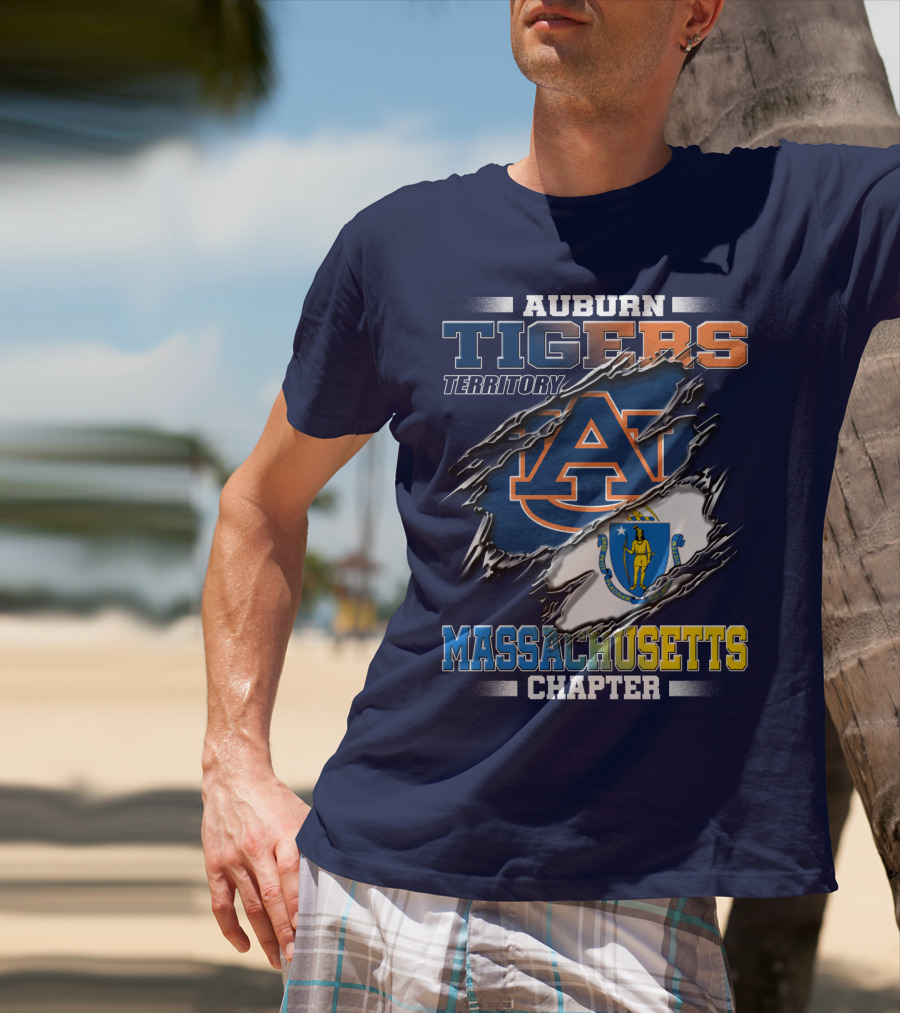 Auburn Tigers Territory Massachusetts Chapter T-Shirt