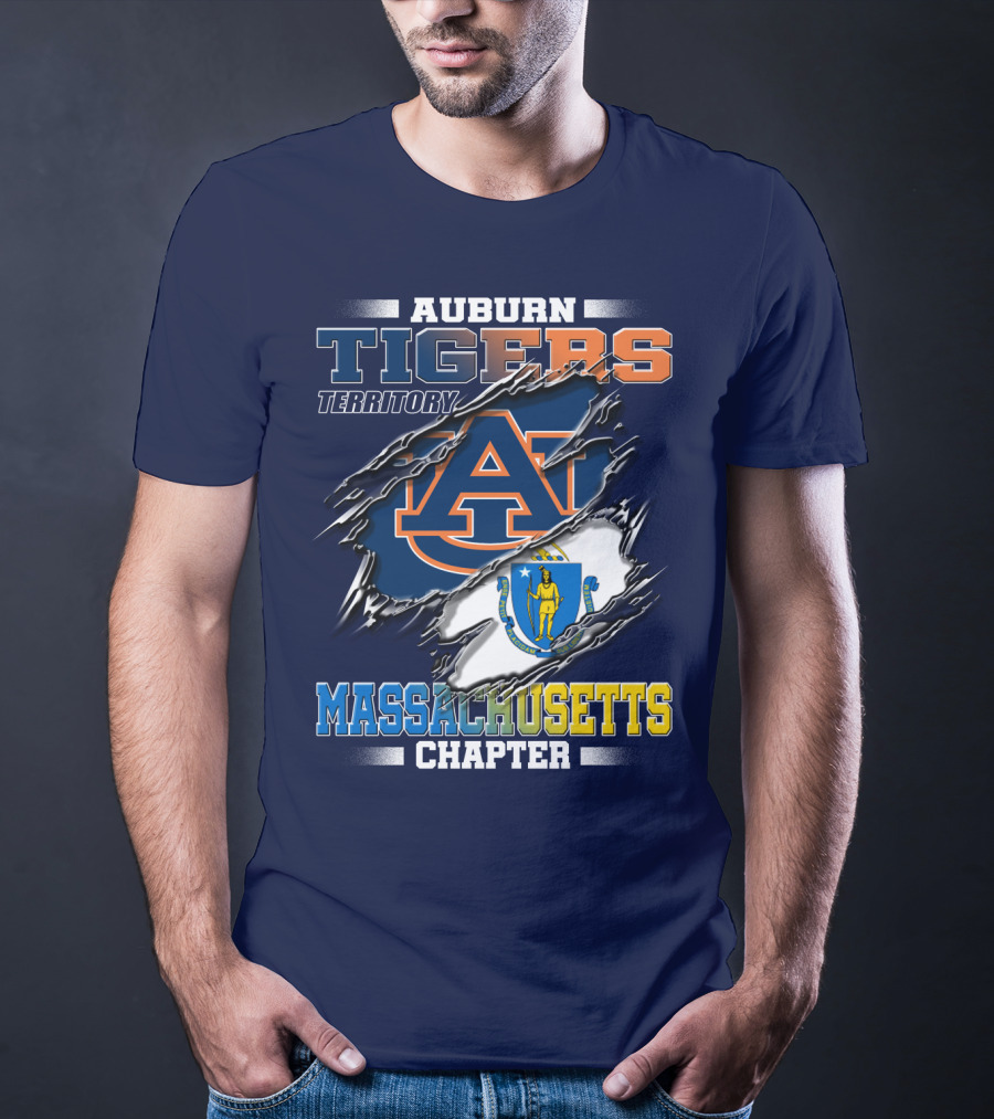 Auburn Tigers Territory Massachusetts Chapter T-Shirt
